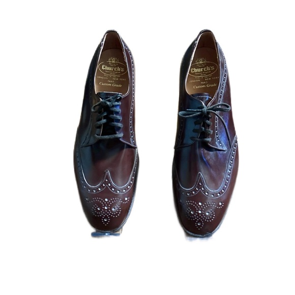 Church's “Custom Grade” ~ Men’s 11 1/2 ~ Brogue Derby Leather Brown Shoes ~ New